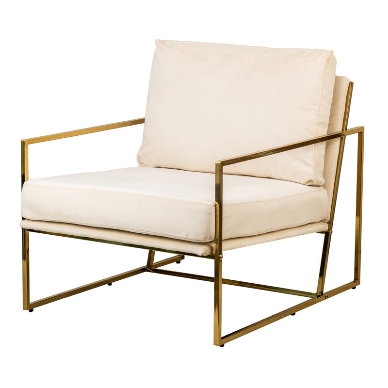 Méridienne Velda, Velours beige
