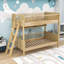 Lit superposé en bois avec 3 tablettes de rangement-1444407365