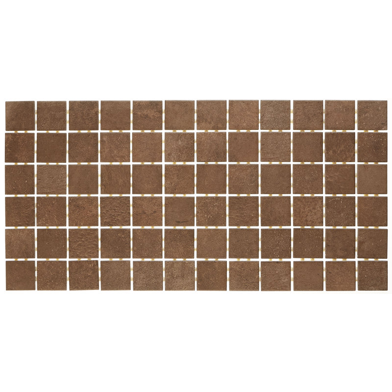 Fairfield 2" x 2" Ceramic Mosaic Tile, Brown