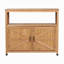 Ensemble de table de bar en bois avec rangement, buffet pour armoire d'extérieur et d'intérieur