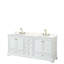 Meuble-lavabo double autoportant Deborah avec plateau en quartz-98162213-98162214-98170084