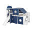 Lit mezzanine double avec tente et tour-340305658-340305661