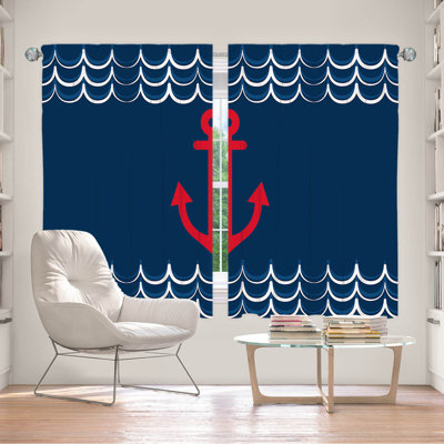 Paire de rideaux obscurcissant en polyester Evalinda