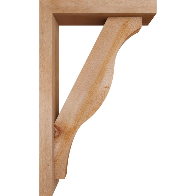 Funston Block Offset Brace Bracket, 30 x 18, 4"W Western Red Cedar (Rough Sawn)