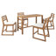 Ensemble de bar de patio rustique 5 pièces-1480474369