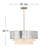 Reverie Eight-Light Drum Chandelier - Hammered SS Shade & Textured Crystals-598773637