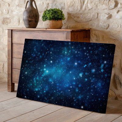 Toile une scène cosmique envoûtante représentant une vaste étendue d'art mural rempli d'espace avec d'innombrables étoiles scintillantes, art mural sur toile