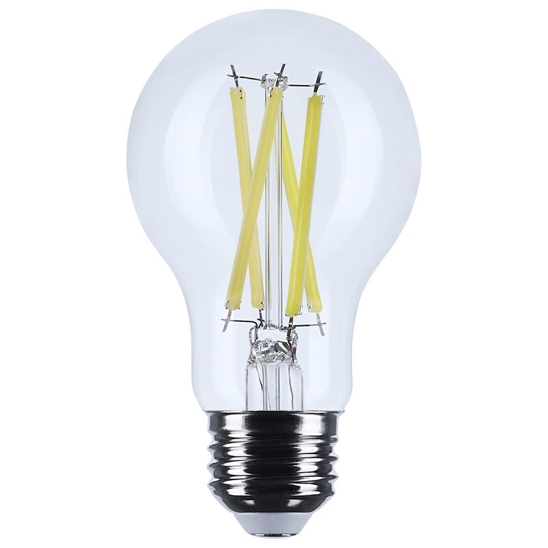 A19 DEL à culot moyen transparent 3500K CCT 120 Volt, 12,5 W, 1500 lumens