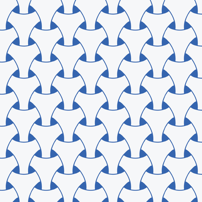 Rouleau de papier peint adhésif Island Weave, Bleu royal, L 24 po x L 18 po