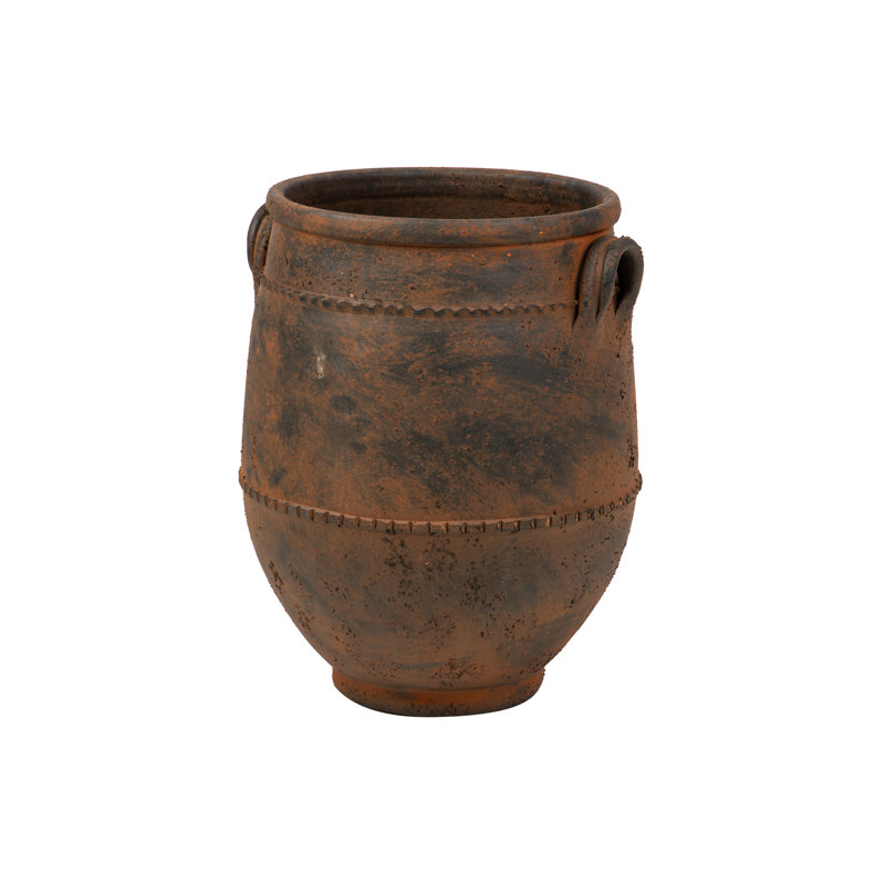 CERAMIC VASE 40X40x50 CM, Brown