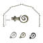 Tringle à rideaux simple réglable 28 "à 48" 0,81 "à baie vitrée-57283241-121430076