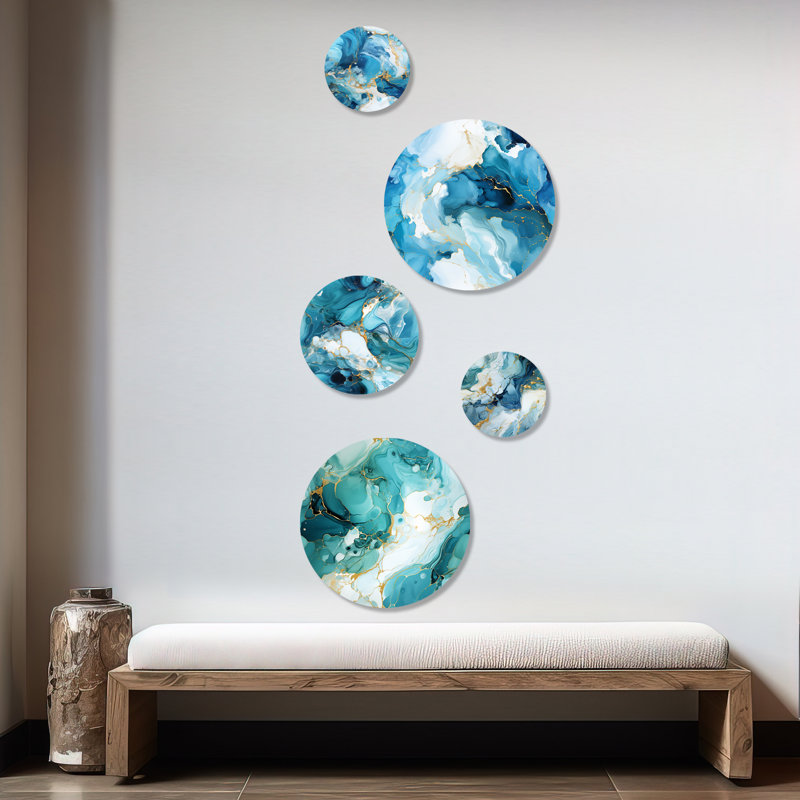Ensemble d'art mural rond Isaac Glamble