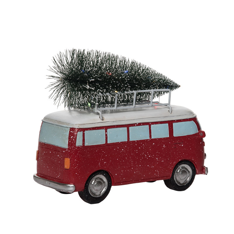 Décoration de Noël rétro en résine 9,5 po