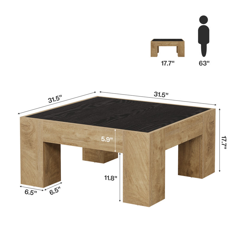 31.5" Square Coffee Table