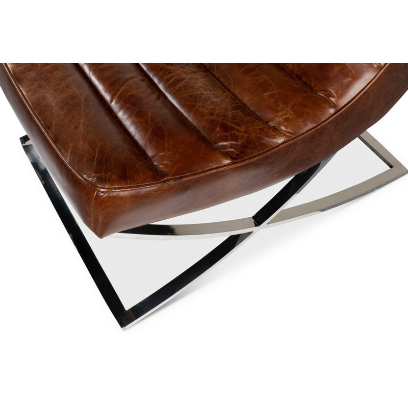 Cassino Leather Tufted Lounge Chair