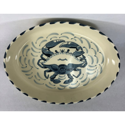 Blue Crab Bay Co. Oval Stoneware 2 Piece Casserole Bakeware Set