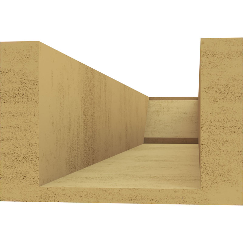 Burlington Woodgrain TimberThane Rafter Tail, Primed Tan, 4" H x 24" W x 6" D