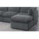 Annai 129" Wide Reversible Modular Corner Sectional with Ottoman
