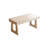 Cream White Rectangle Sintered Stone Writing Desk-789162259