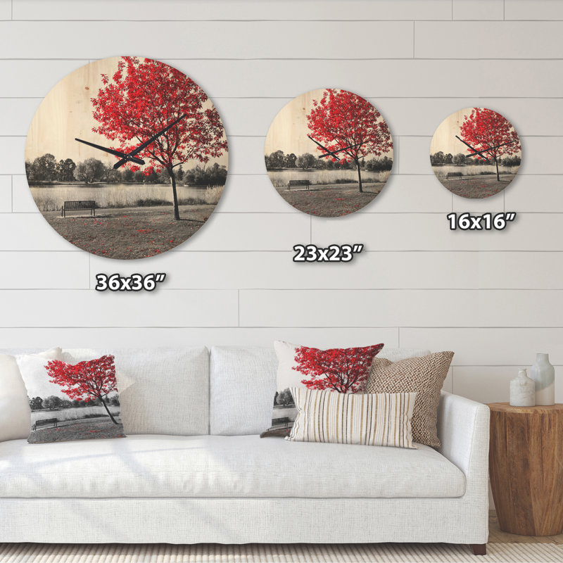 Solid Wood Wall Clock, Extra Large