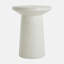 Table d'appoint d'extérieur H 24 po MGO Terrazzo, blanc