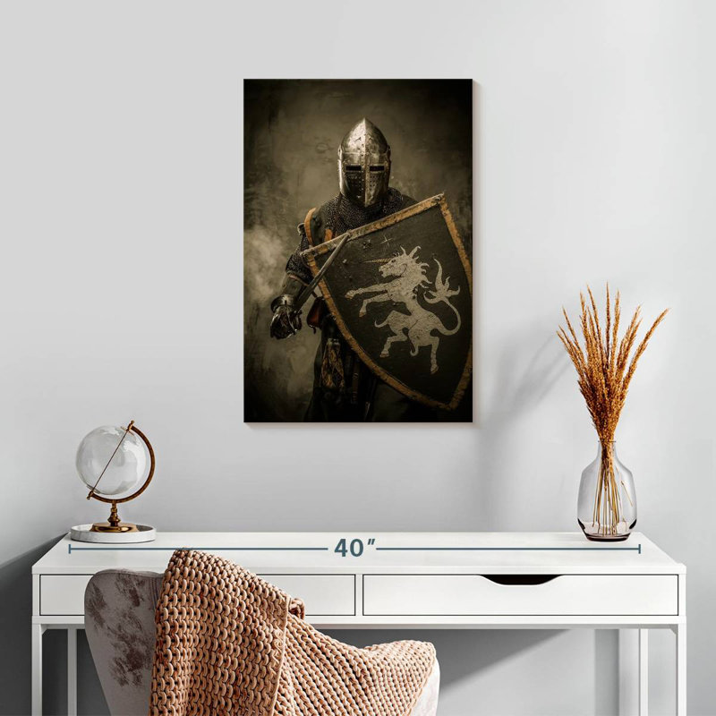 Mait Knight In Shining Armor, 24" H x 16" W
