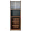 Bureau pliant avec rangement, bureau d'ordinateur pliable peu encombrant pour les petits espaces, table d'écriture pour bureau à domicile, chambre à coucher, dortoir, appartement