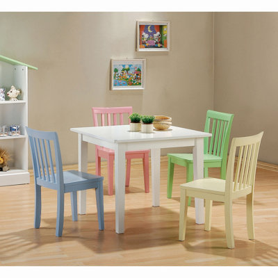 5-Piece Small Table And Chairs Set