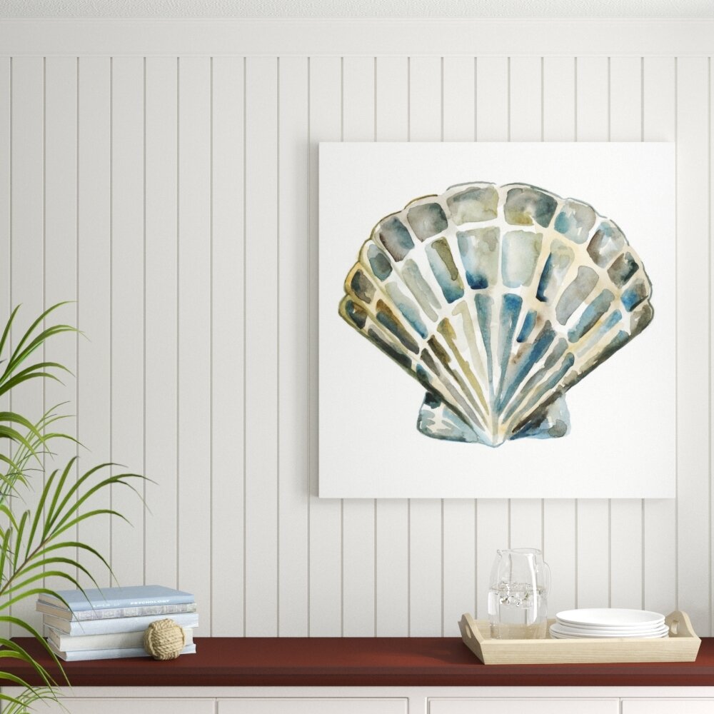 Leinwandbild Aquarelle Shells IV von Chariklia Zarris