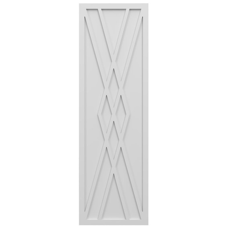 Volets de style moderne EnduraCore Composite Florence, L 12 po, Blanc, H 40 po