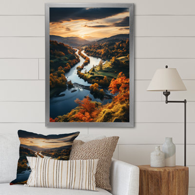 «Forest Autumn in The Usa II», art mural sur toile imprimé forêt
