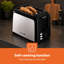 GEEPAS 2 Slice Bread Toaster with 7 Level Browning Control | Removable Crumb Tray, Defrost, Reheat & Cancel Function, Cord Storage | 2 Year Warranty, 750W-124279352