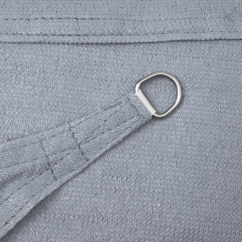 Toile d'ombrage carrée 16 pieds, Gris, L 16 pi x L 16 pi