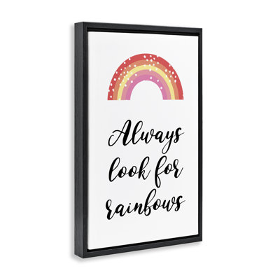 Cadre flottant Always Look For Rainbows, design par Martina Pavlova