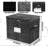 Hard Shell Champagne Flute Storage Box With Dividers, Stemware Organizer Case For 12 Crystal Glasses, Foldable And Portable Design With Handles