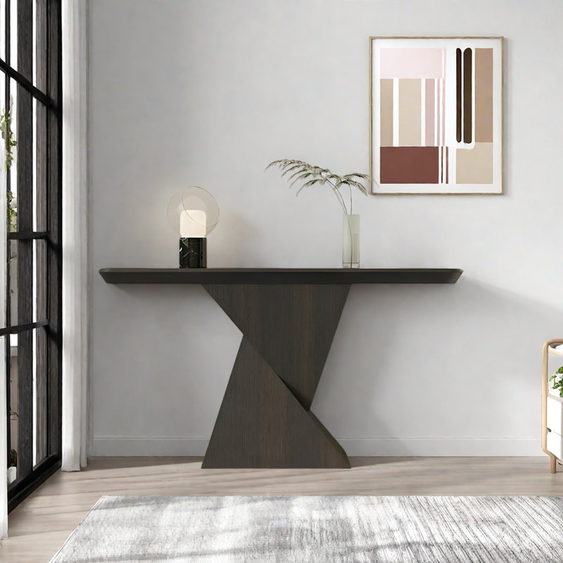 Modern Minimalist Art Console Table, 29.53" H x 47.24" W x 15.75" D