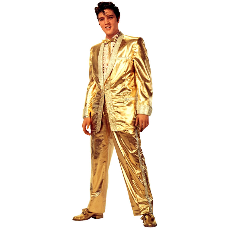 Elvis Presley 73'' Musicians Cardboard Standup, No