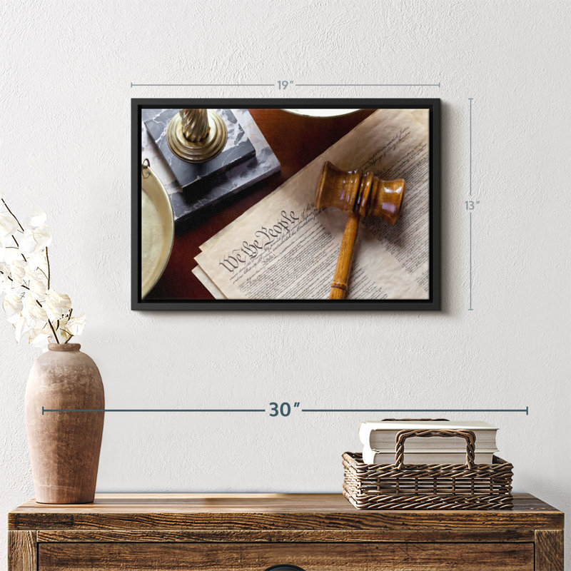 Justice And Constitution Canvas Print, 13" H x 19" W