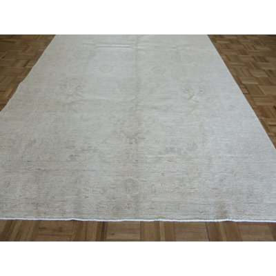 Aslıhan One-of-a-Kind 6' x 8'11" Rectangle Wool Area Rug in Beige