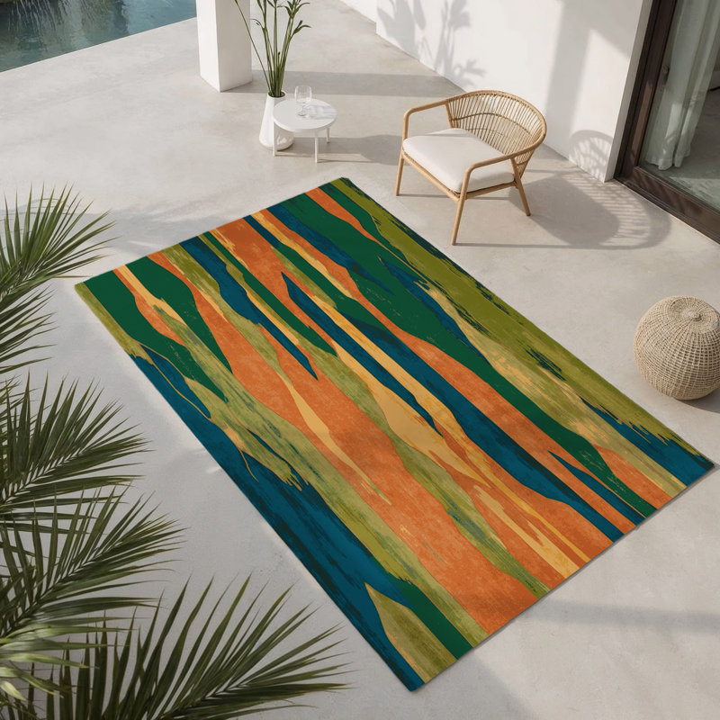Tapis intérieur et extérieur Horizon Flow, Rectangle 3' x 5'