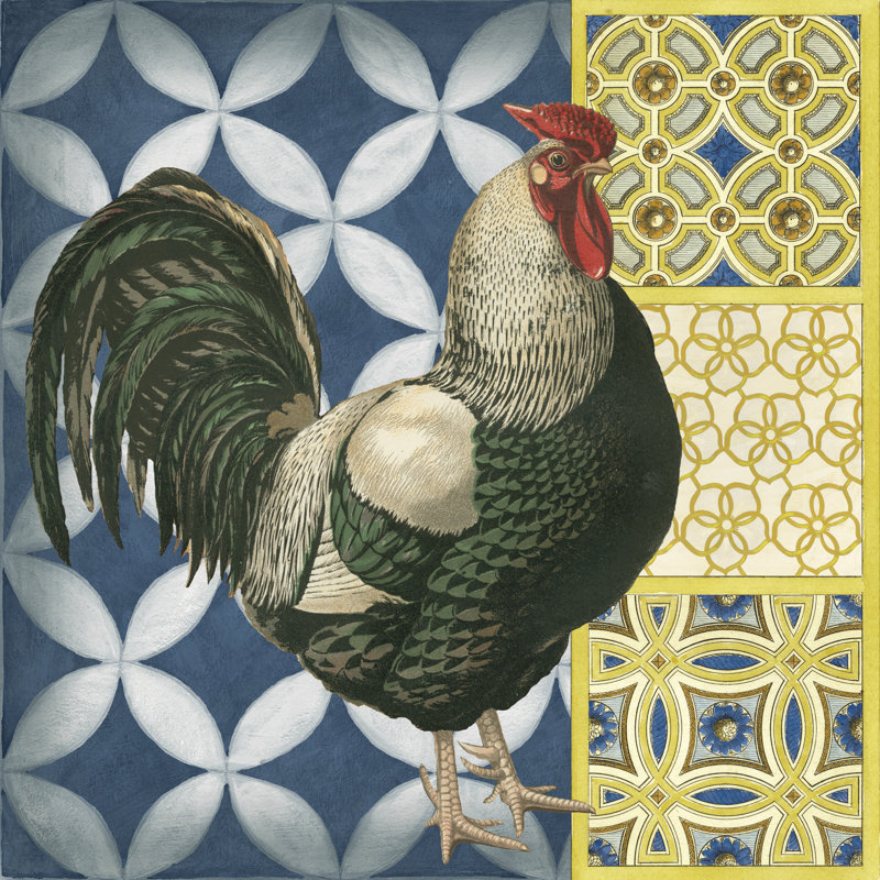 Classic Rooster I by Vision Studio - Wrapped Canvas Print, 91cm H x 91cm W