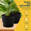 Pots à plantes avec drainage et soucoupes, pots à fleurs d'intérieur et d'extérieur pour plantes d'intérieur, herbes et fleurs, matériau durable et résistant aux intempéries, empilable, léger, design minimaliste, paquet de 12-803949236-803949235