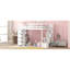 Lit mezzanine simple avec tiroirs et tiroirs de rangement, lit mezzanine en bois avec tablettes - blanc-1934257748