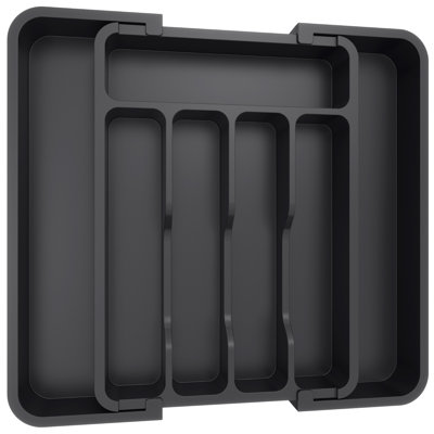 Silverware Drawer Organizer, Expandable Bpa Free Utensil Tray For Kitchen, Adjustable Flatware And Cutlery Holder For Spoons Forks Knives, Plastic Kitchen Organizers And Storage