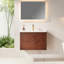 Meuble-lavabo mural simple et flottant 30 po avec comptoir en céramique pré-assemblé 30 po