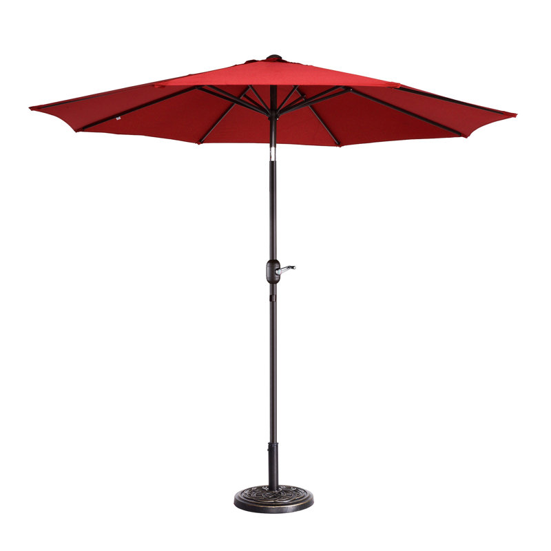 274.32cm Tilt Market Parasol, Red