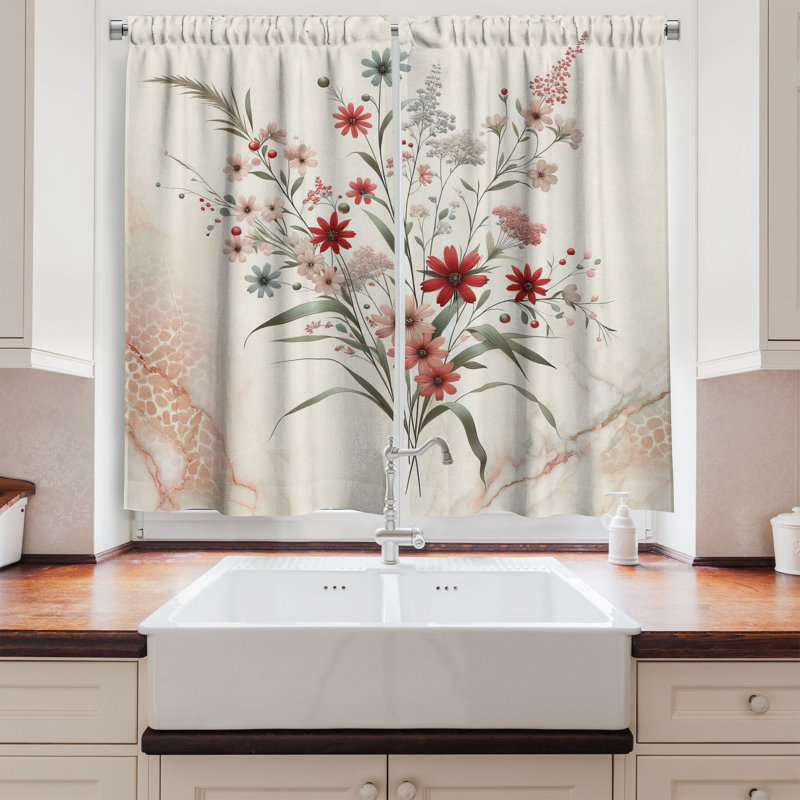 Kitchen Curtain, 55" W x 30" L