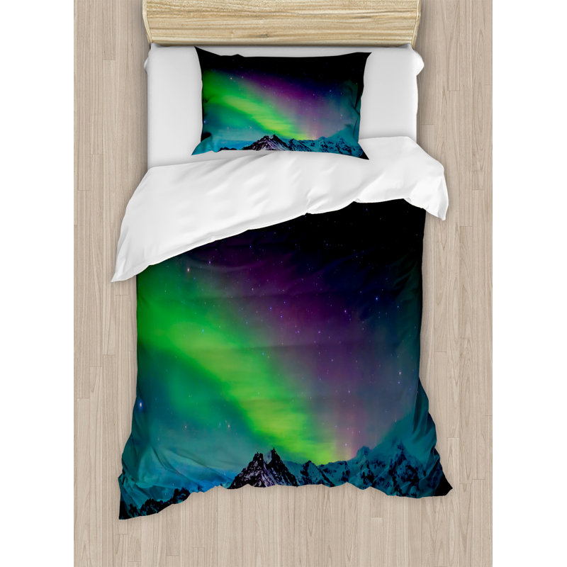 Eclectic Polyester Duvet Cover, Twin Duvet Cover + 1 Standard Sham