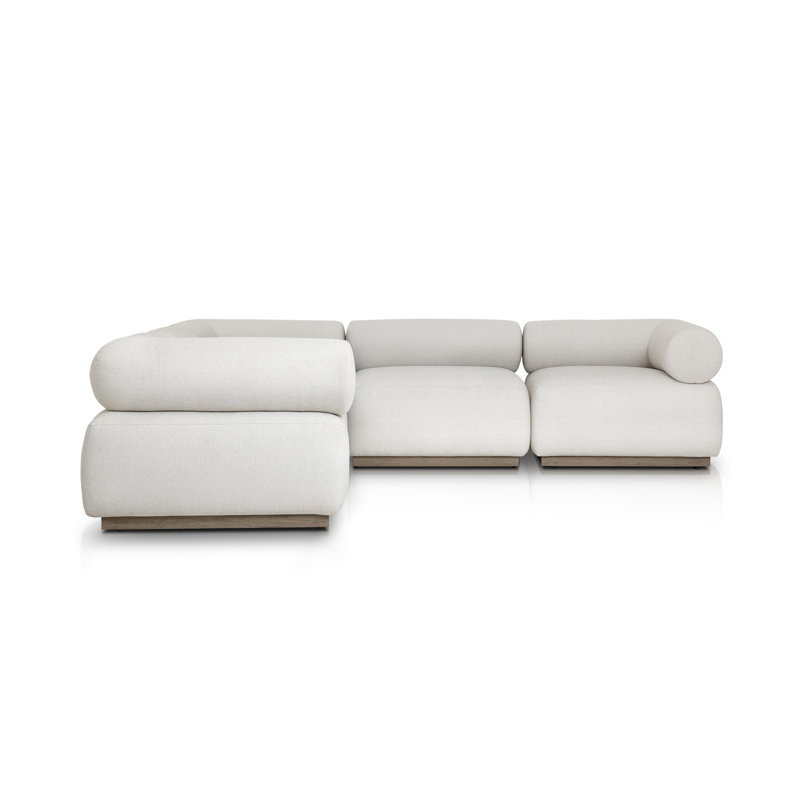 Lenox Modular Sectional, Cream Polypropylene/Olefin