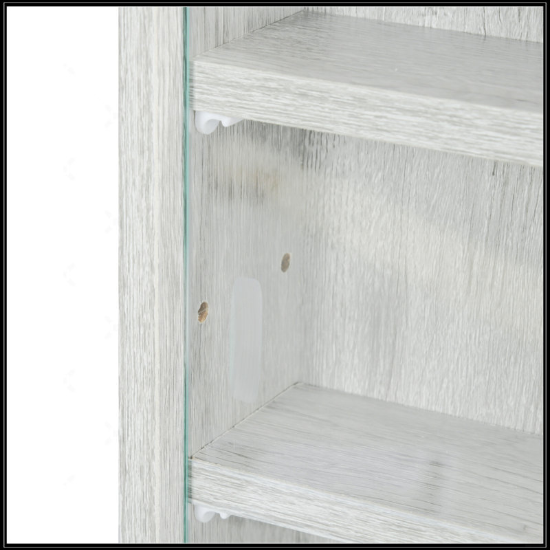 5-Tier Display Cabinet, Gray